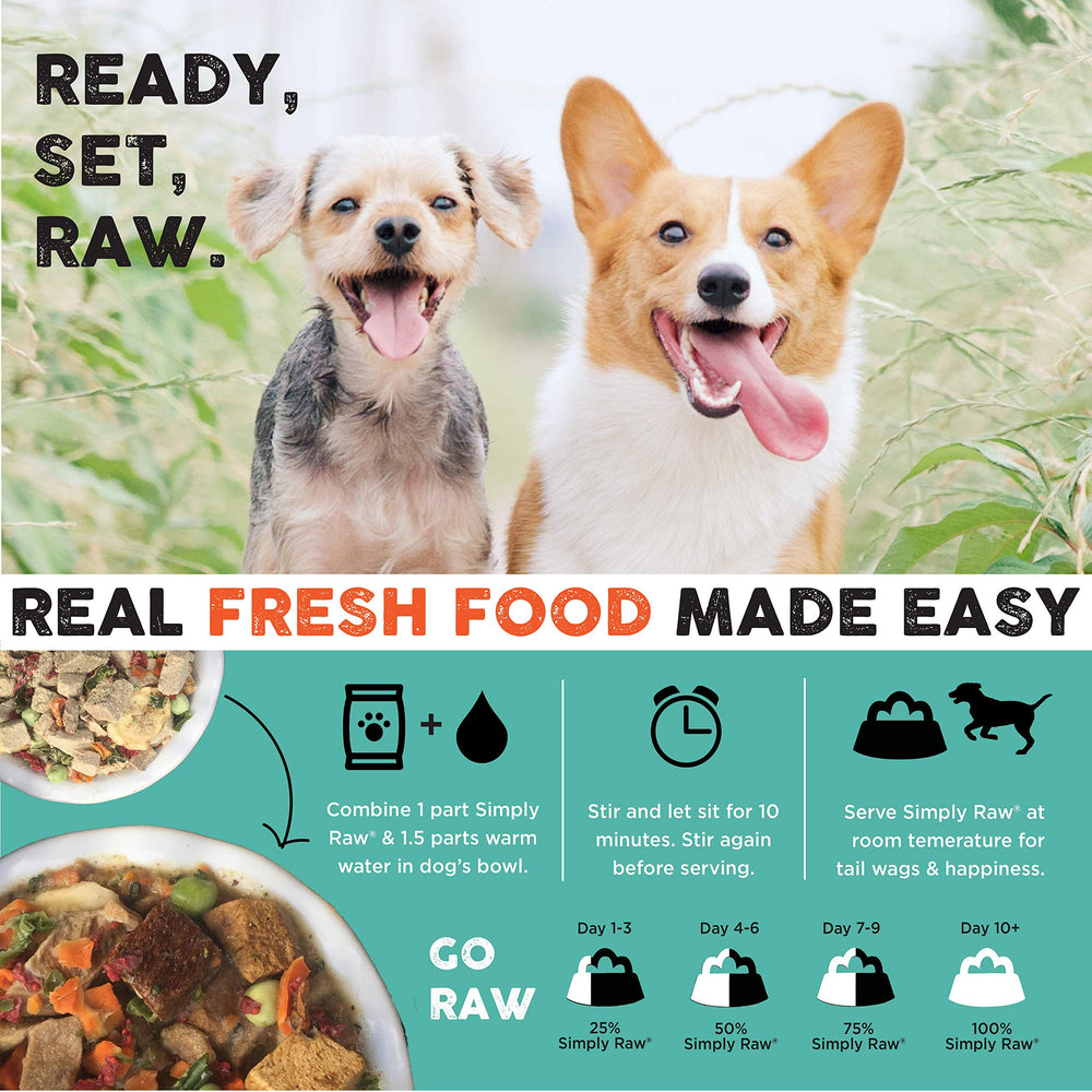 Nature's Diet Simply Raw omega fatty acids supporting skin and coat health