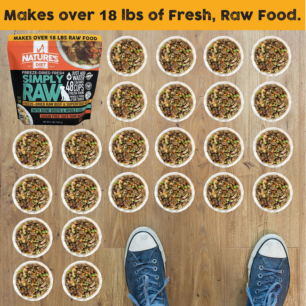 Nature's Diet Simply Raw whole egg detail for nutrition