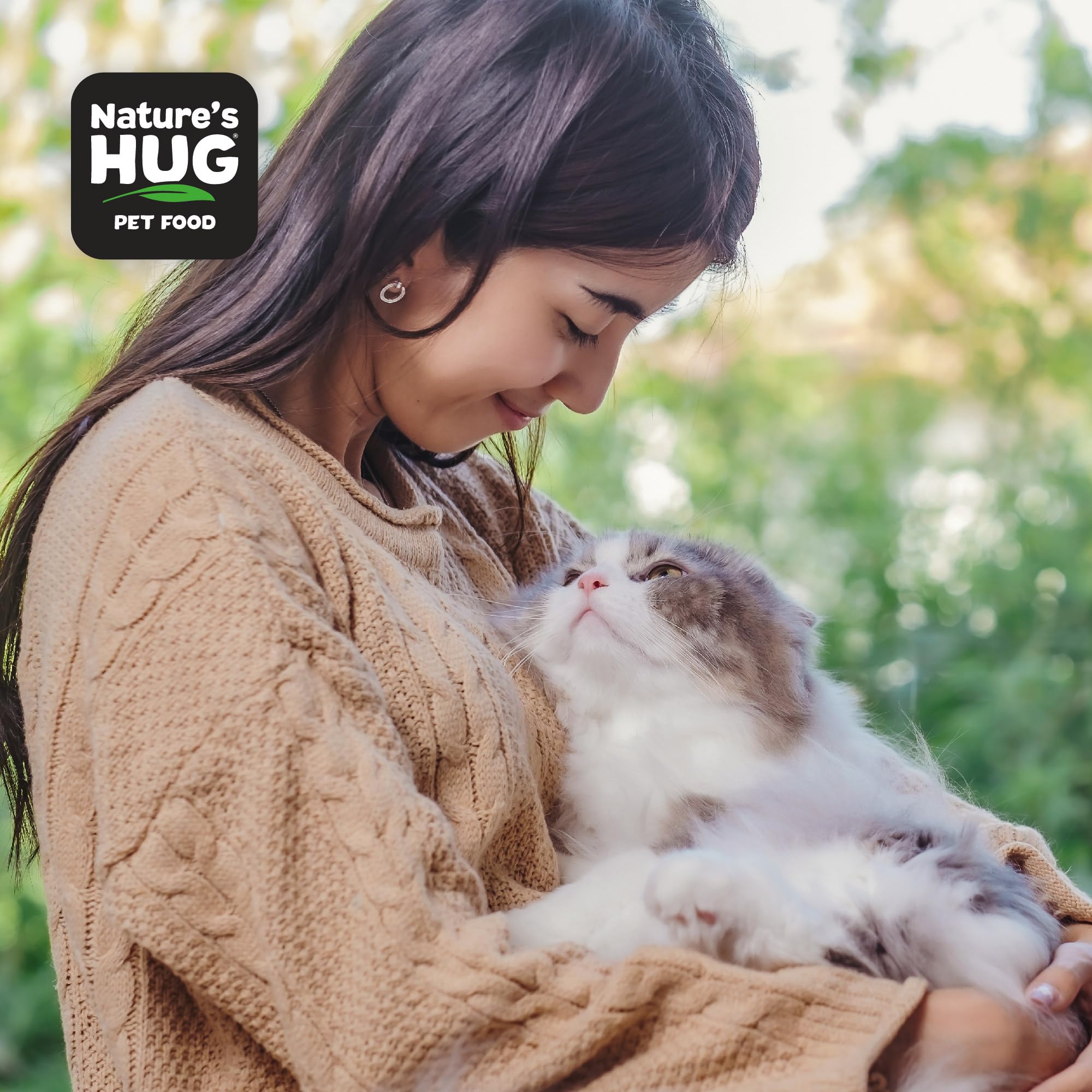 Nature's HUG sensitive stomach wellness cat food may support digestion