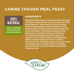 Nature's Logic all life stages serving bowl emphasizes easy feeding.