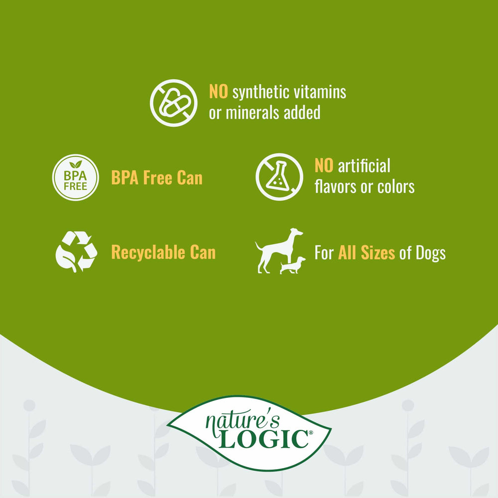 Nature's Logic all-life-stages wet dog food suitable from puppy to senior