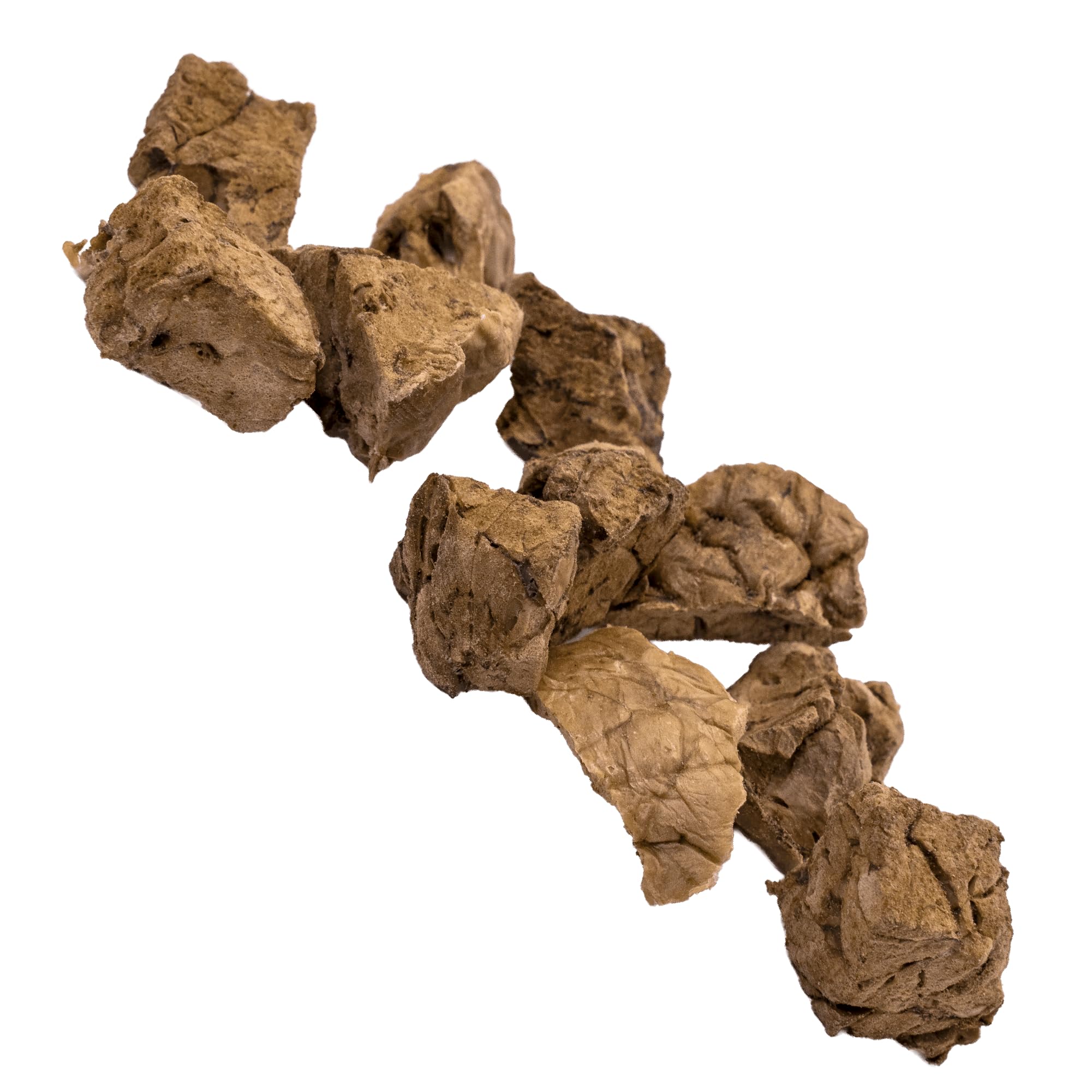 NATURE'S LOGIC beef lung treats dog chewing, supports natural dental care.