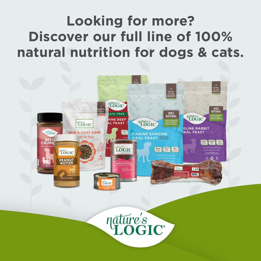 Nature's Logic dog meal bowl ready to serve at room temperature