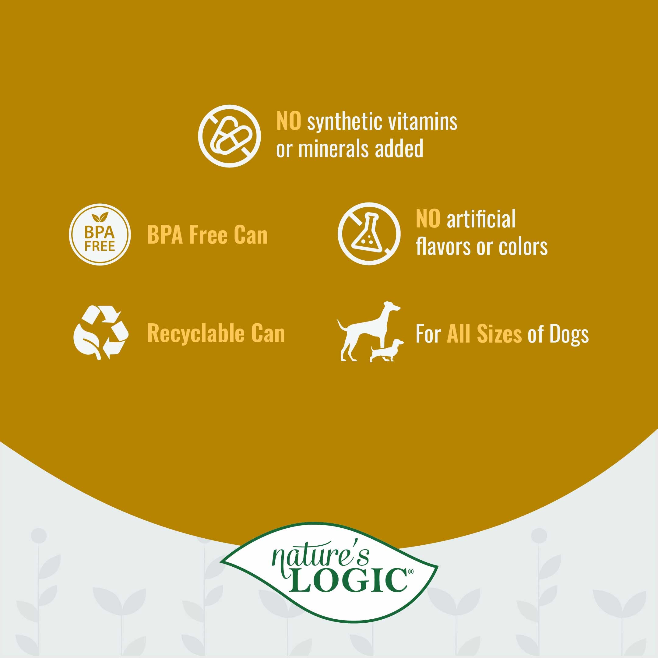 Nature's Logic grain-free dog food toppers serving demonstrates versatile meal ideas.