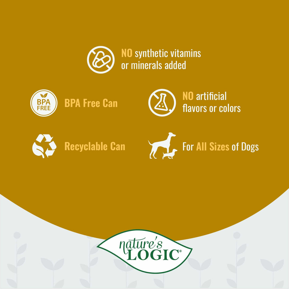 Nature's Logic grain-free dog food toppers serving demonstrates versatile meal ideas.