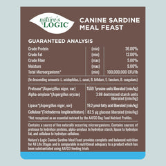 Nature's Logic probiotics and enzymes aid digestion for canine health