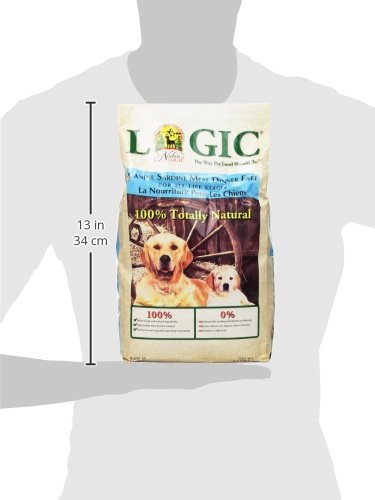 Nature's Logic Sardine Meal Feast kibble close-up showing grain-free and protein-dense bits