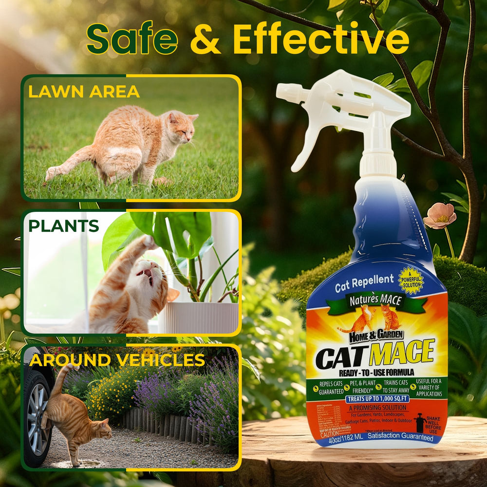 Nature's MACE Cat Mace spray used indoors to deter scratching of furniture.
