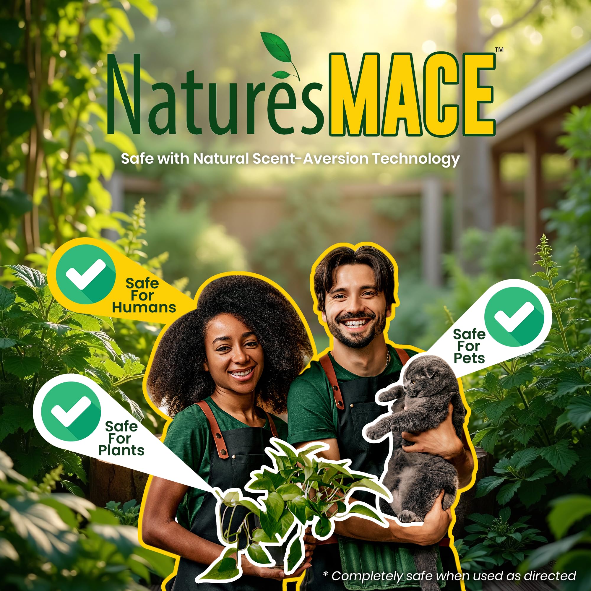 Nature's MACE training spray guides cats away from furniture.