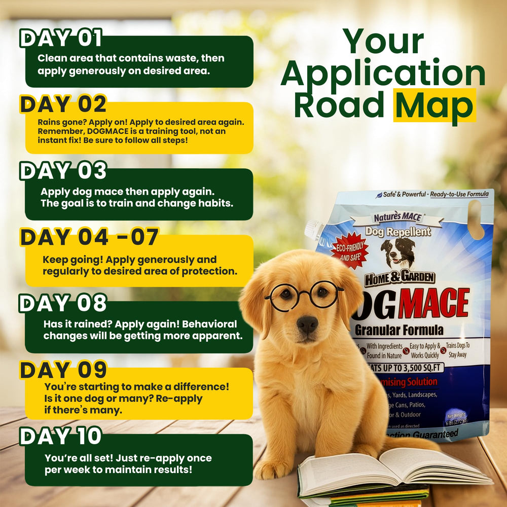 Nature's MACE Dog Mace provides year-round outdoor protection.