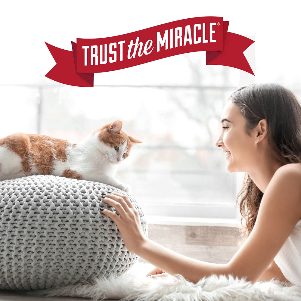 Trusted Nature’s Miracle brand badge highlighting decades of pet care