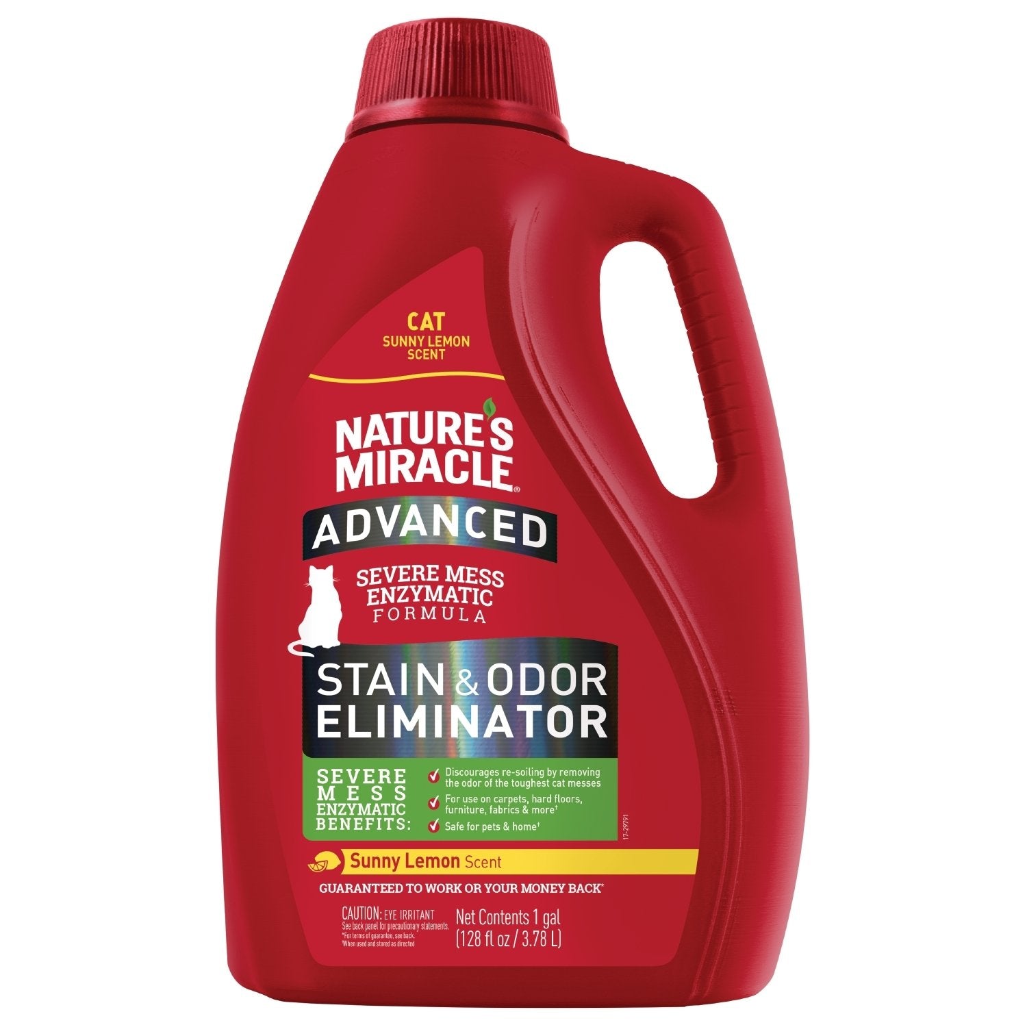 Nature's Miracle spray bottle removes tough pet stains.