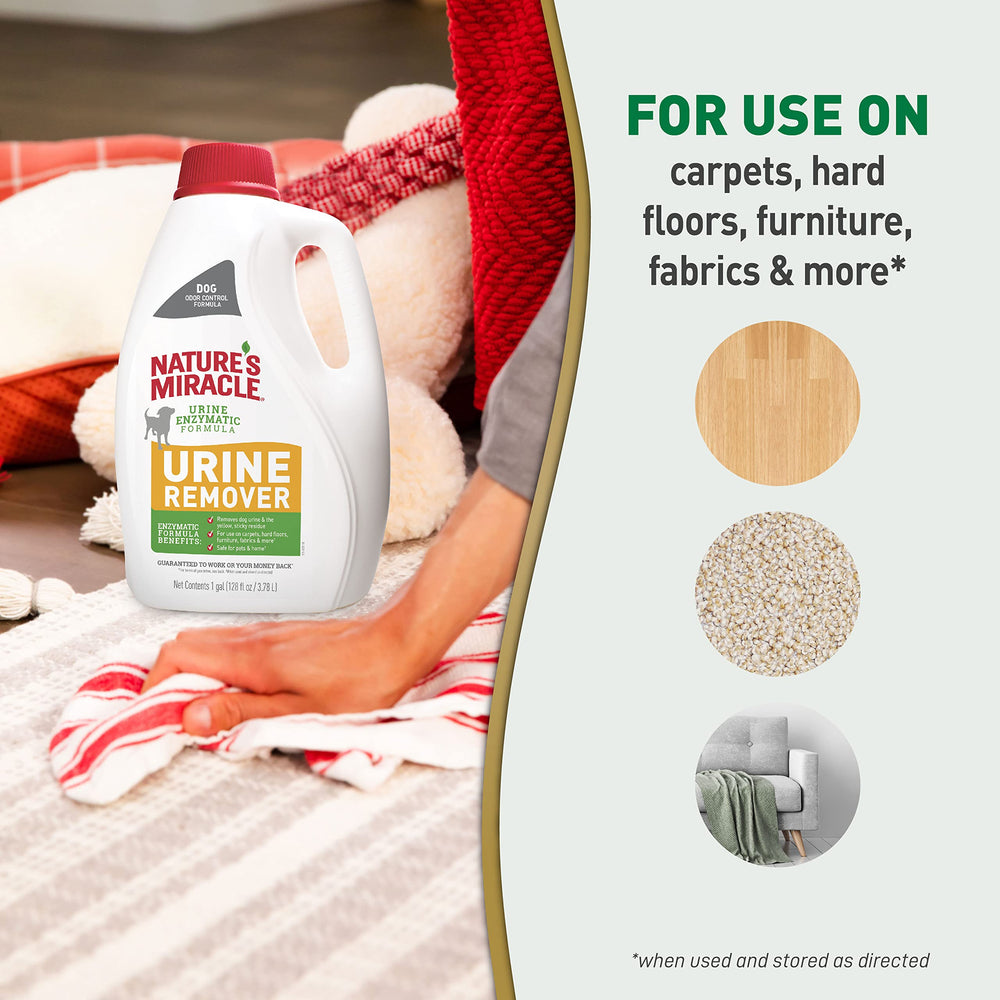 Nature's Miracle near furniture fabric for renewed cleanliness