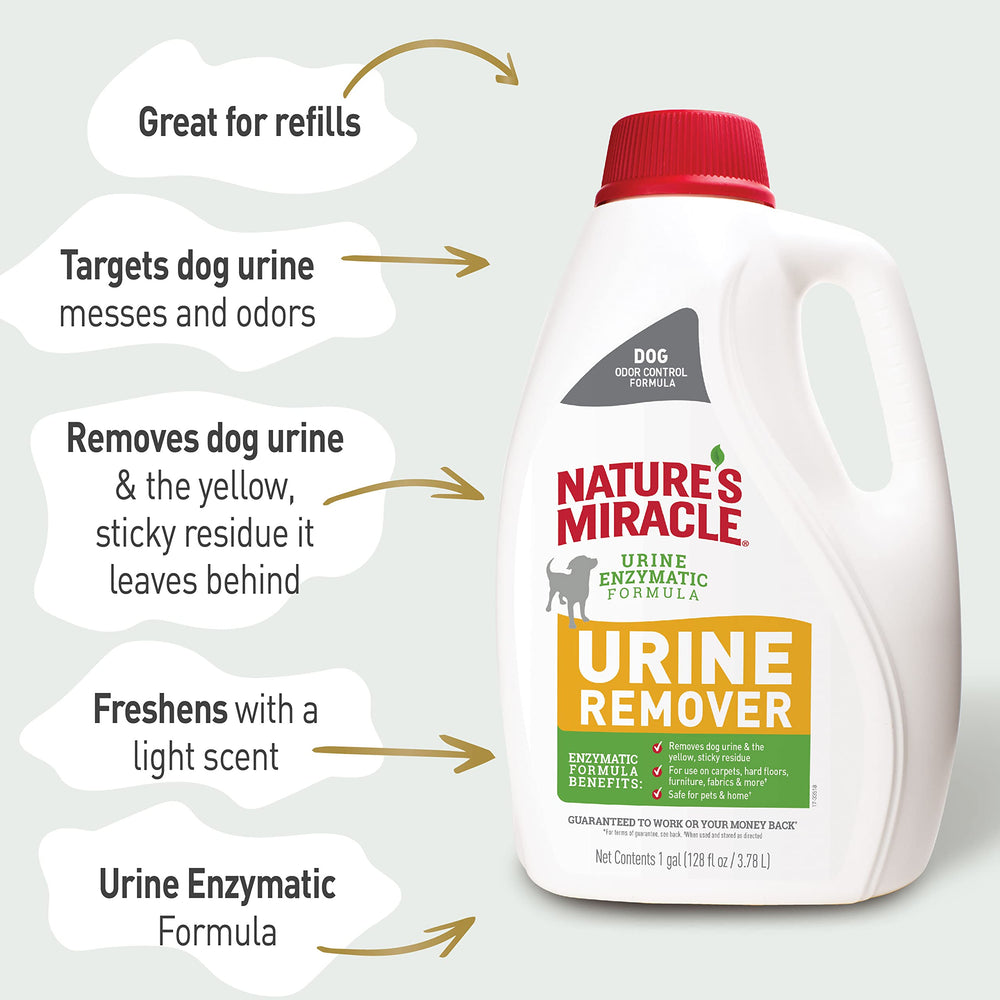 Nature's Miracle on hard floor showing fresh odor control