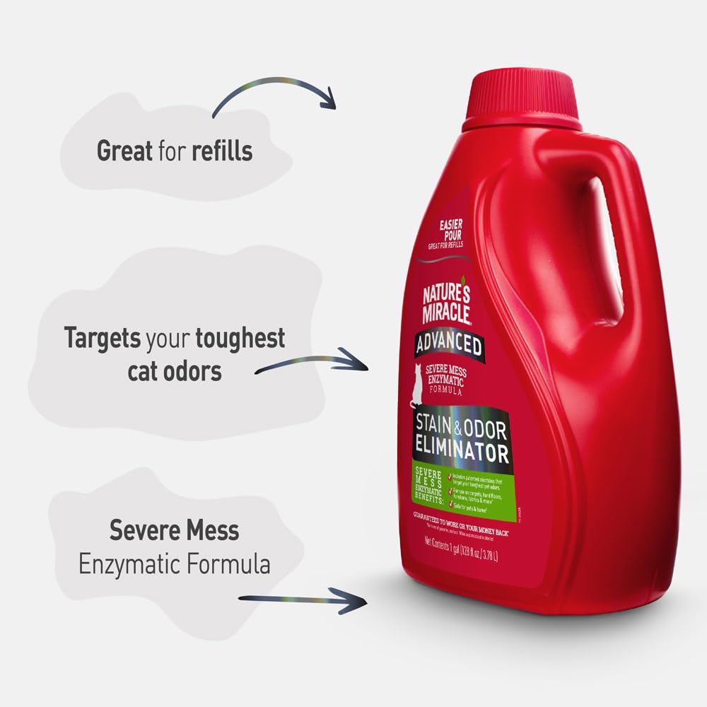 Nature's Miracle fresh scent helps neutralize odors after cleaning