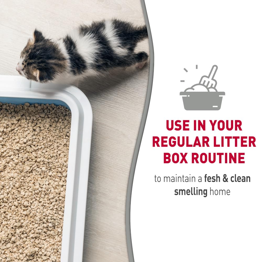 Nature's Miracle litter box cleaner foam wipe-dry finish after treatment.