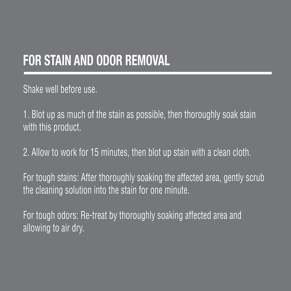Nature's Miracle Simply on wood surface shows gentle but effective spill care.