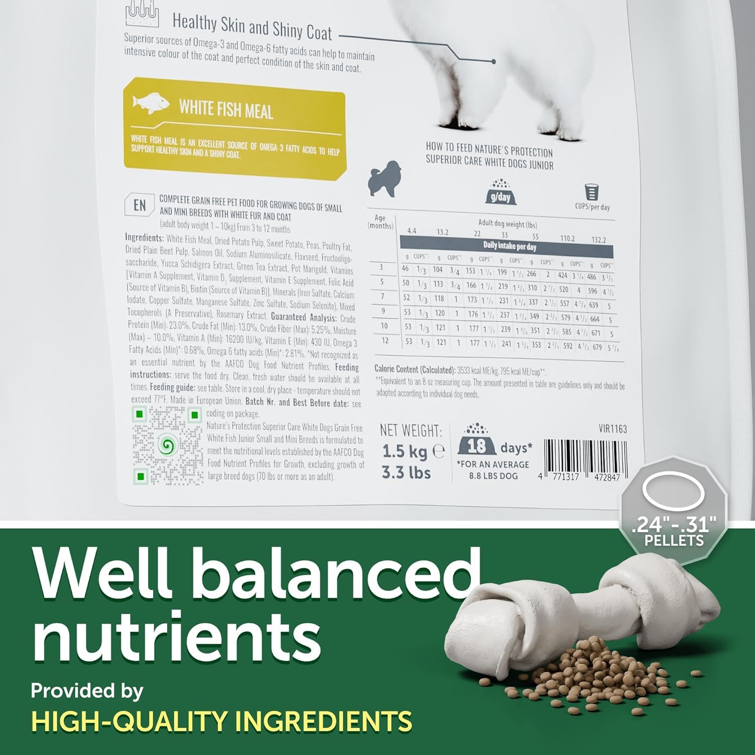 Nature's Protection tear-stain support kibble highlights tear-stain management potential