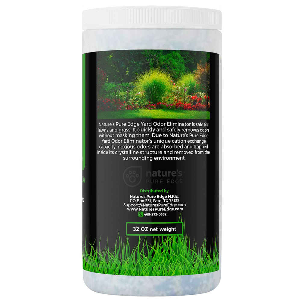 Artificial grass odor remover by Nature's Pure Edge reduces lasting yard smells effectively.