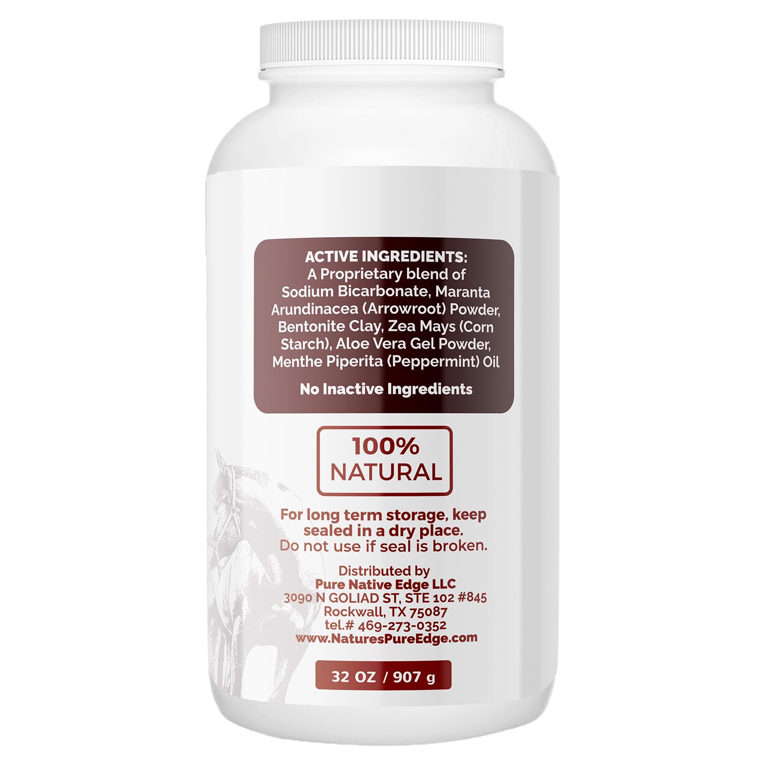 Coat Guard Rx powder on the horse helps maintain a dry, comfortable coat.