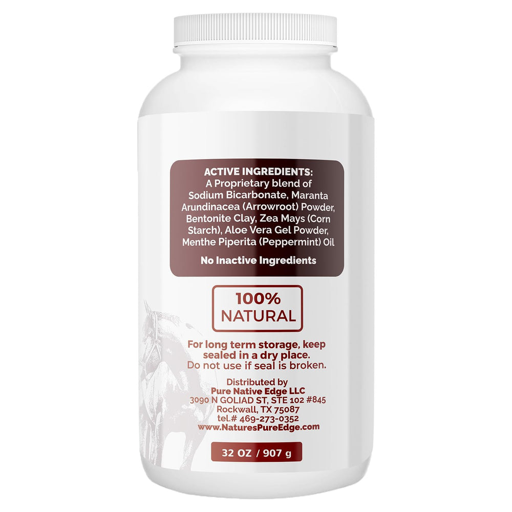 Coat Guard Rx powder on the horse helps maintain a dry, comfortable coat.