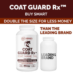 Coat Guard Rx powder tub showcases bulk 32 oz value for refills.