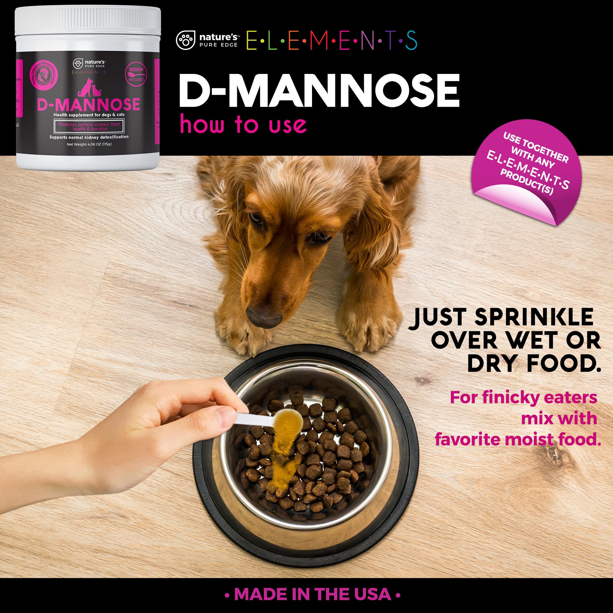 Nature's Pure Edge D-Mannose provides daily urinary support
