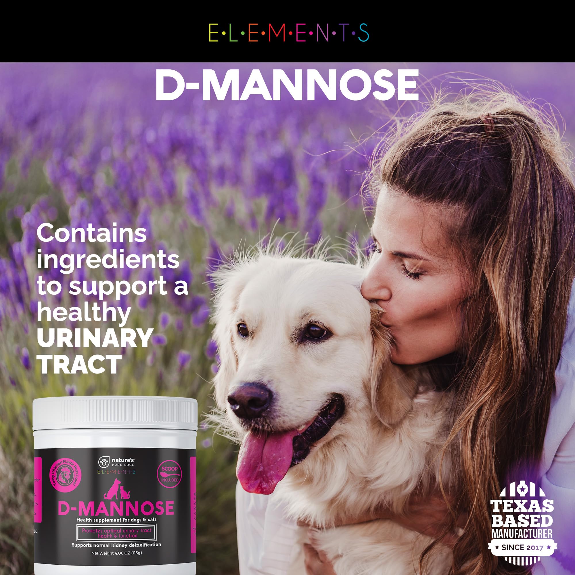 Nature's Pure Edge D-Mannose powder texture for easy dosing