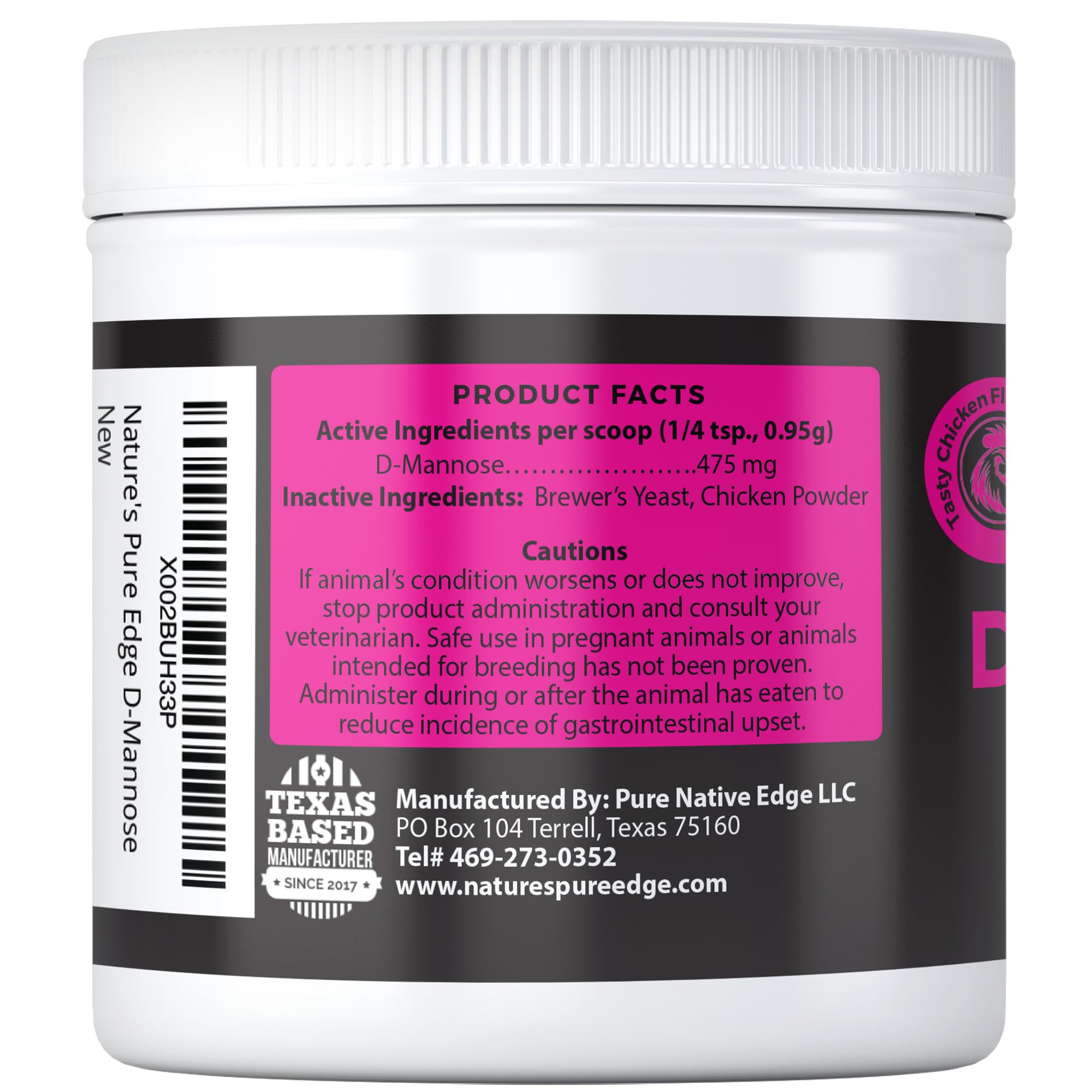 Nature's Pure Edge D-Mannose may slow UTI recurrence in pets