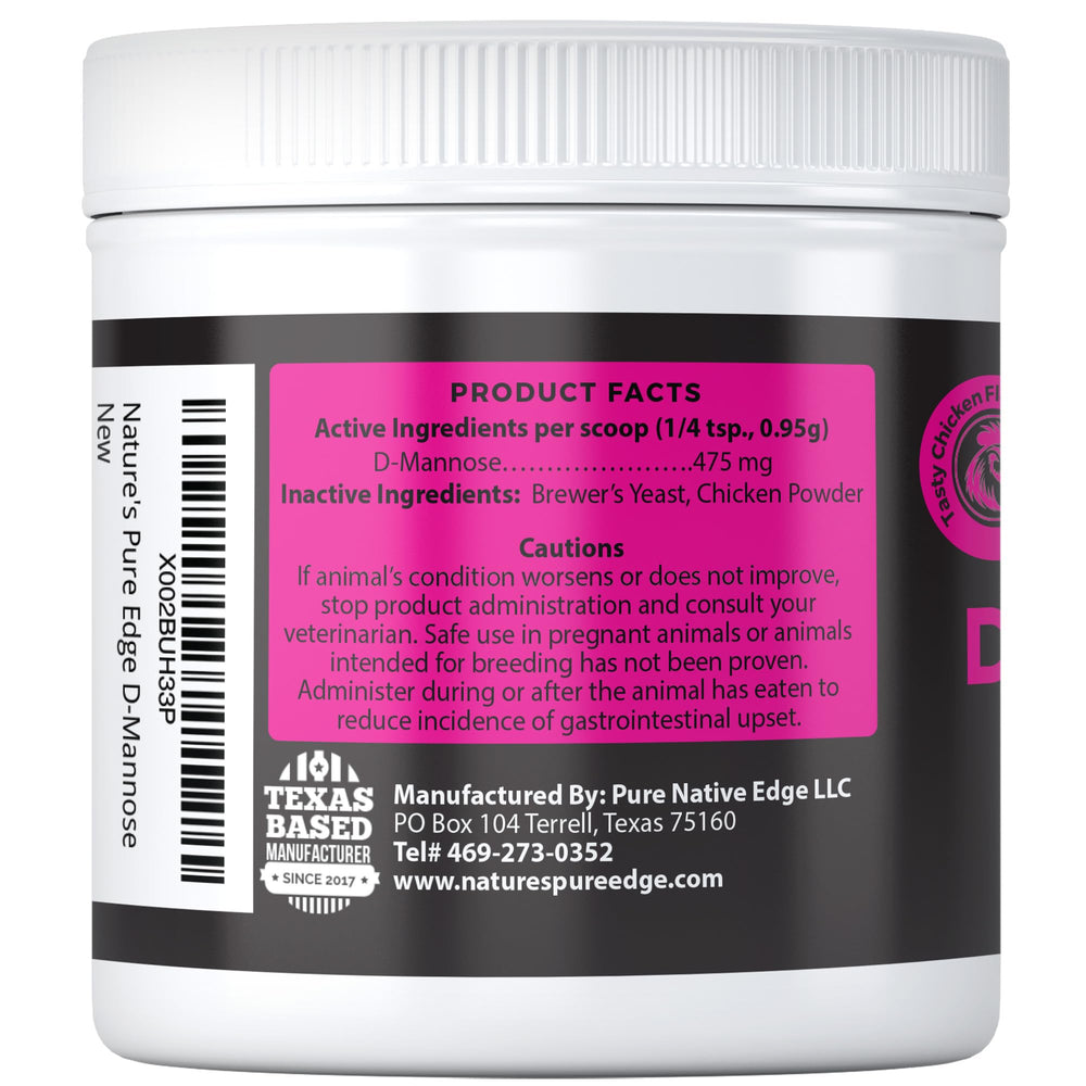 Nature's Pure Edge D-Mannose may slow UTI recurrence in pets