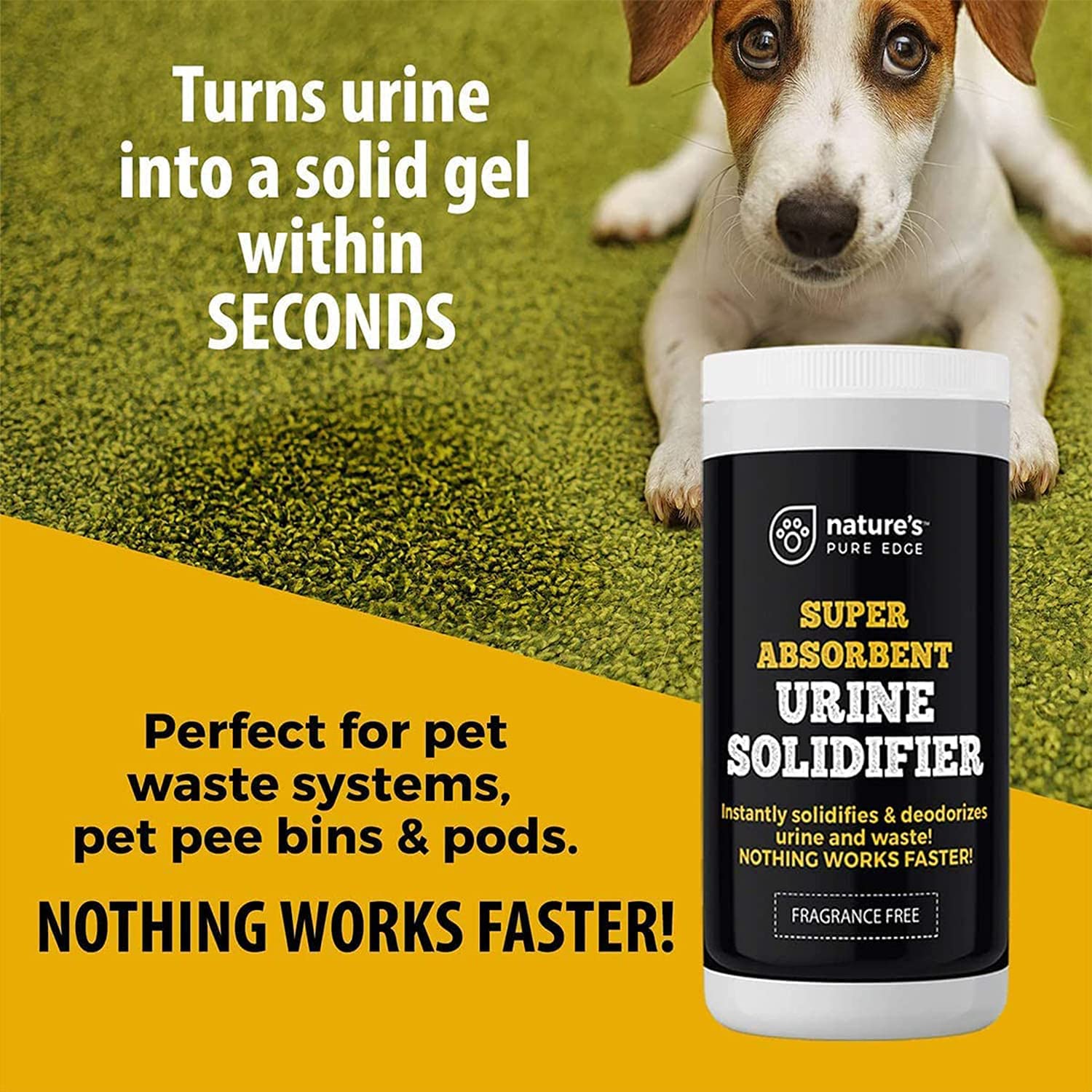 Nature's Pure Edge easy disposal setup simplifies cleanup in portable toilets.