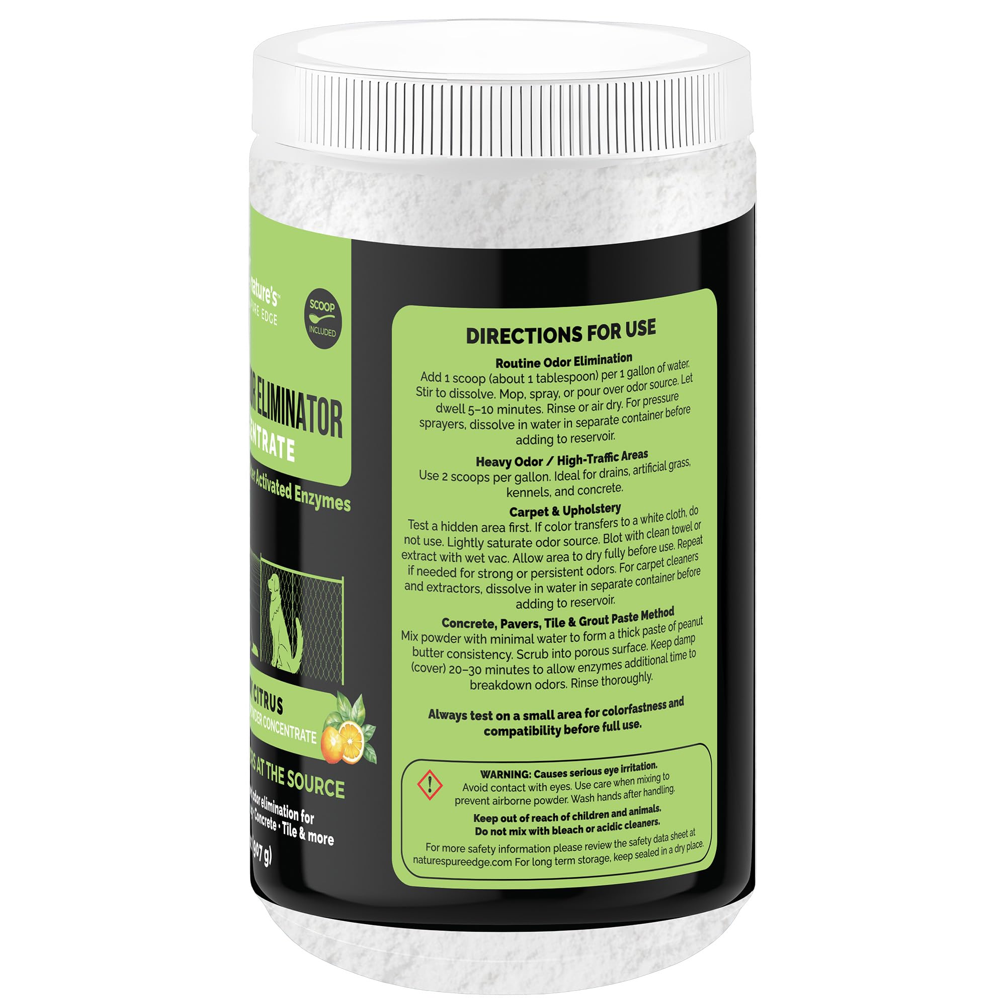 Professional kennel setting applying Nature's Pure Edge odor eliminator.