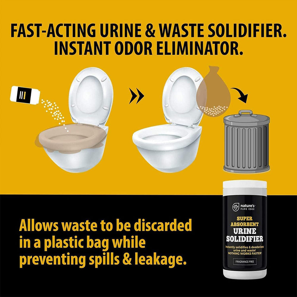 Nature's Pure Edge male urinal with spill-proof design for nighttime use.
