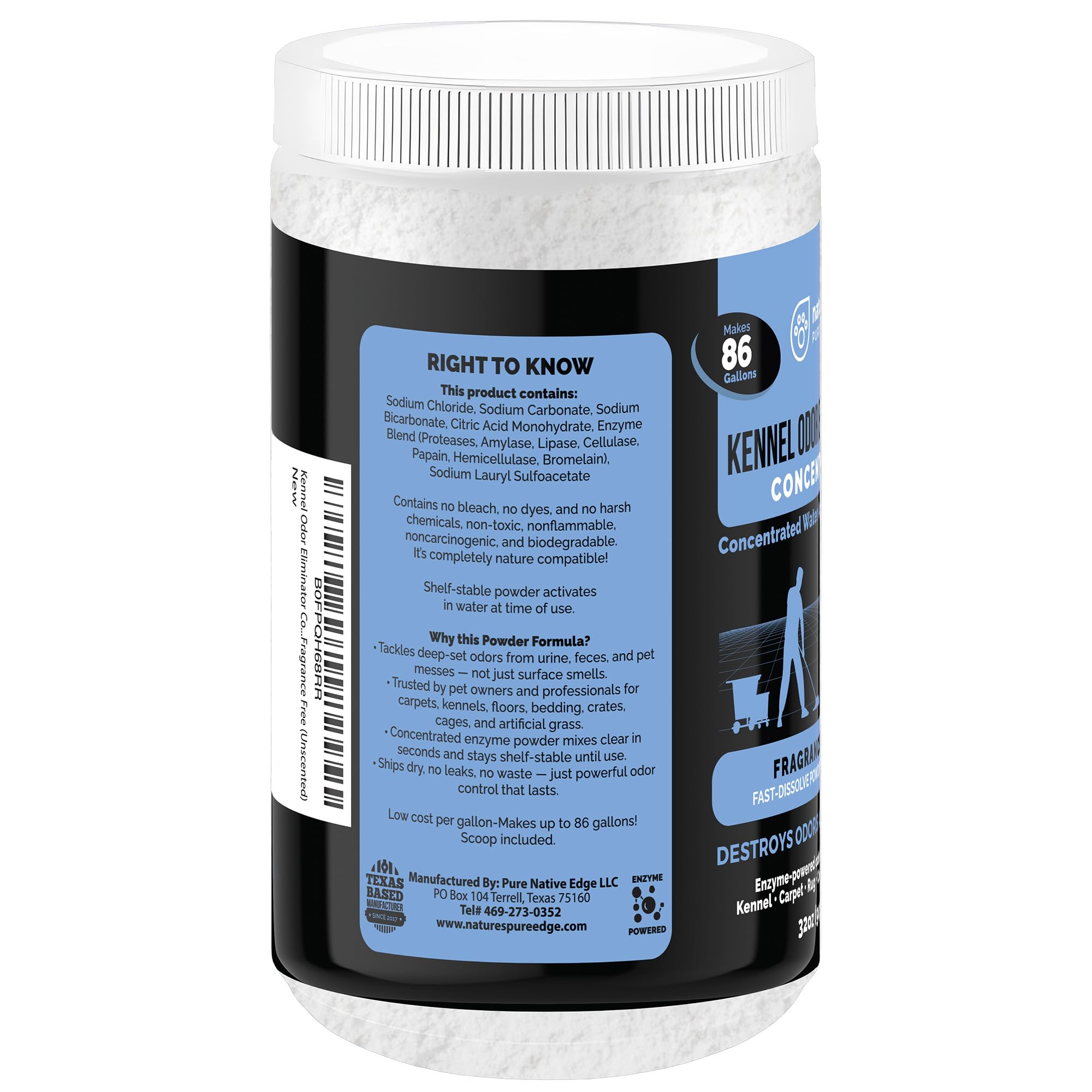 Nature's Pure Edge dormant enzymes activate on contact for fast cleaning.
