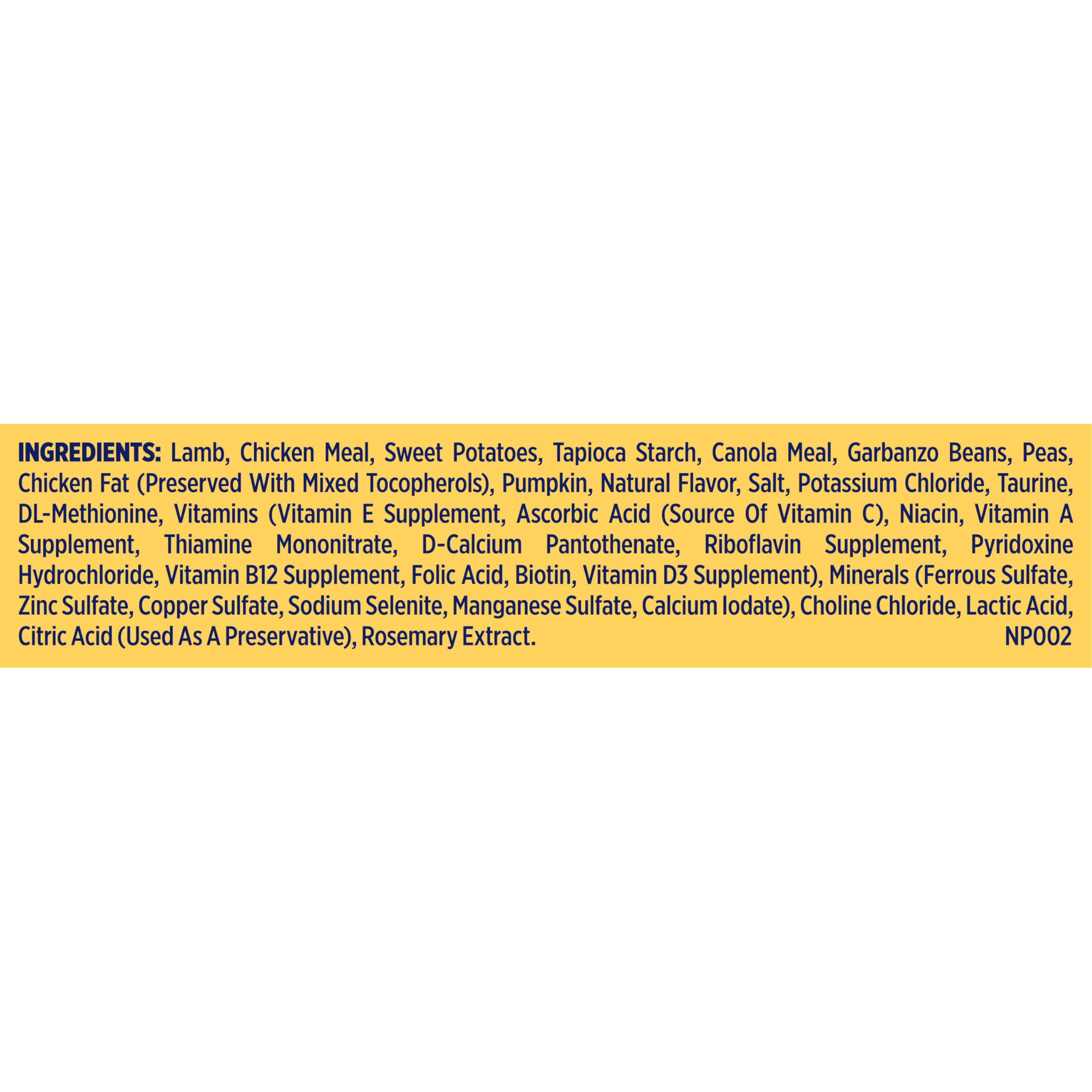 Nature's Recipe adult dog feeding portion illustrates grain free option