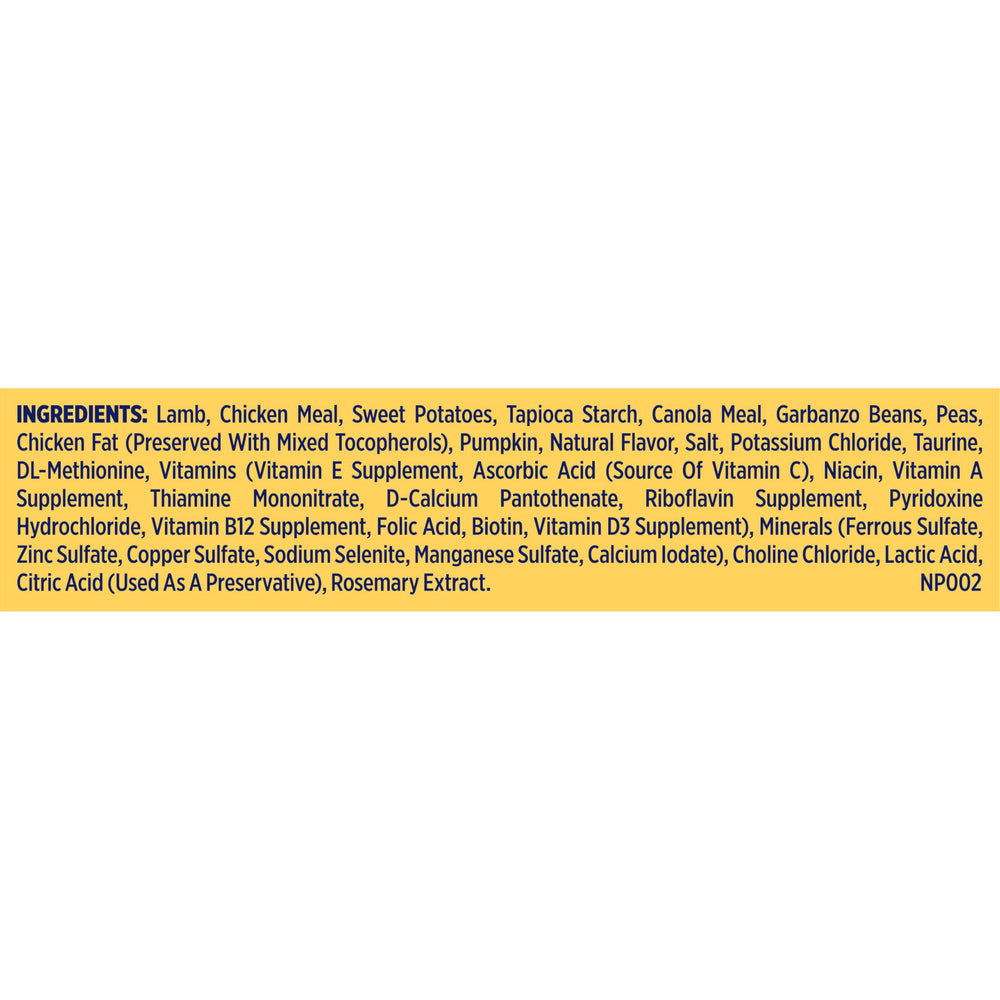 Nature's Recipe adult dog feeding portion illustrates grain free option