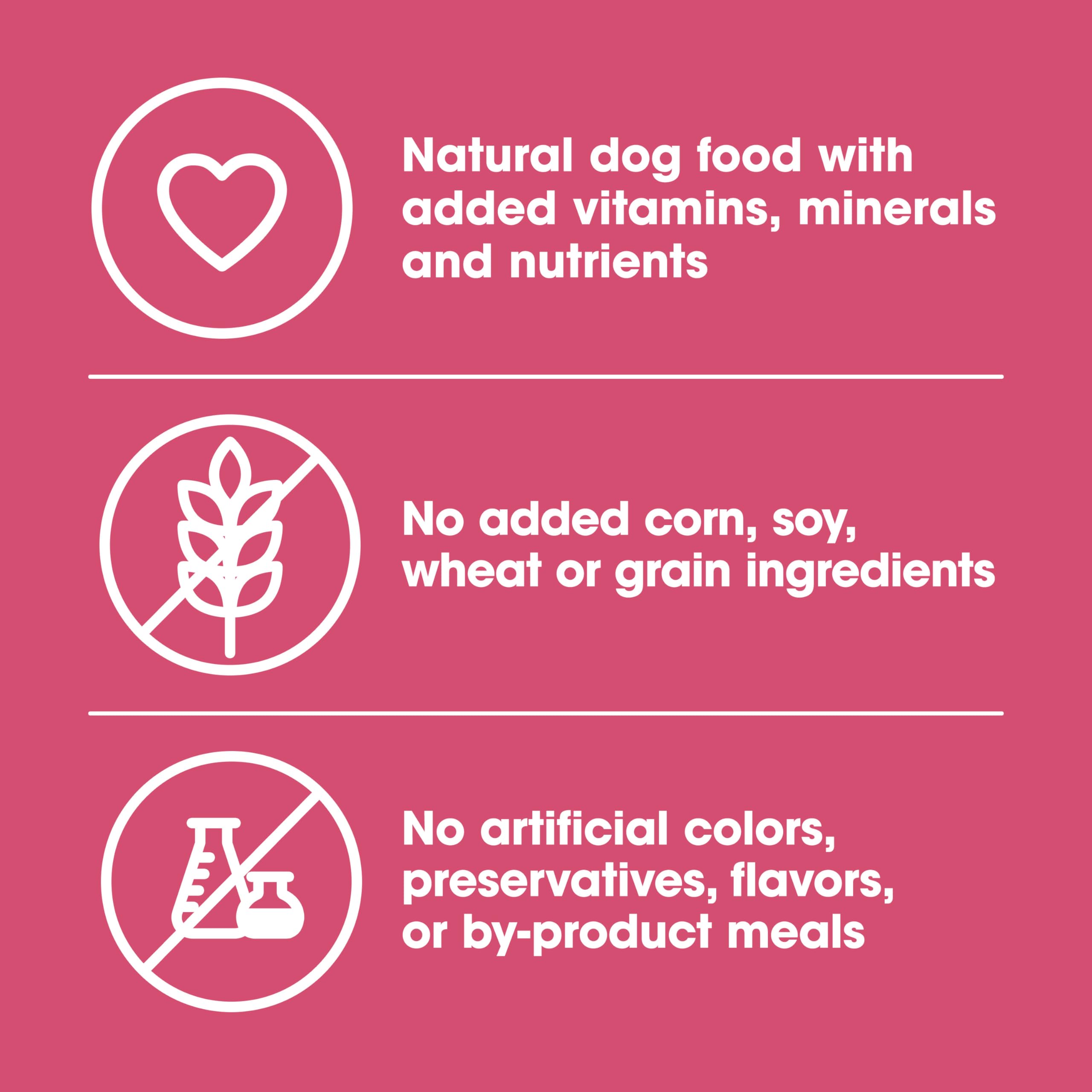 Nature's Recipe grain-free wet dog food emphasizes no grains or wheat