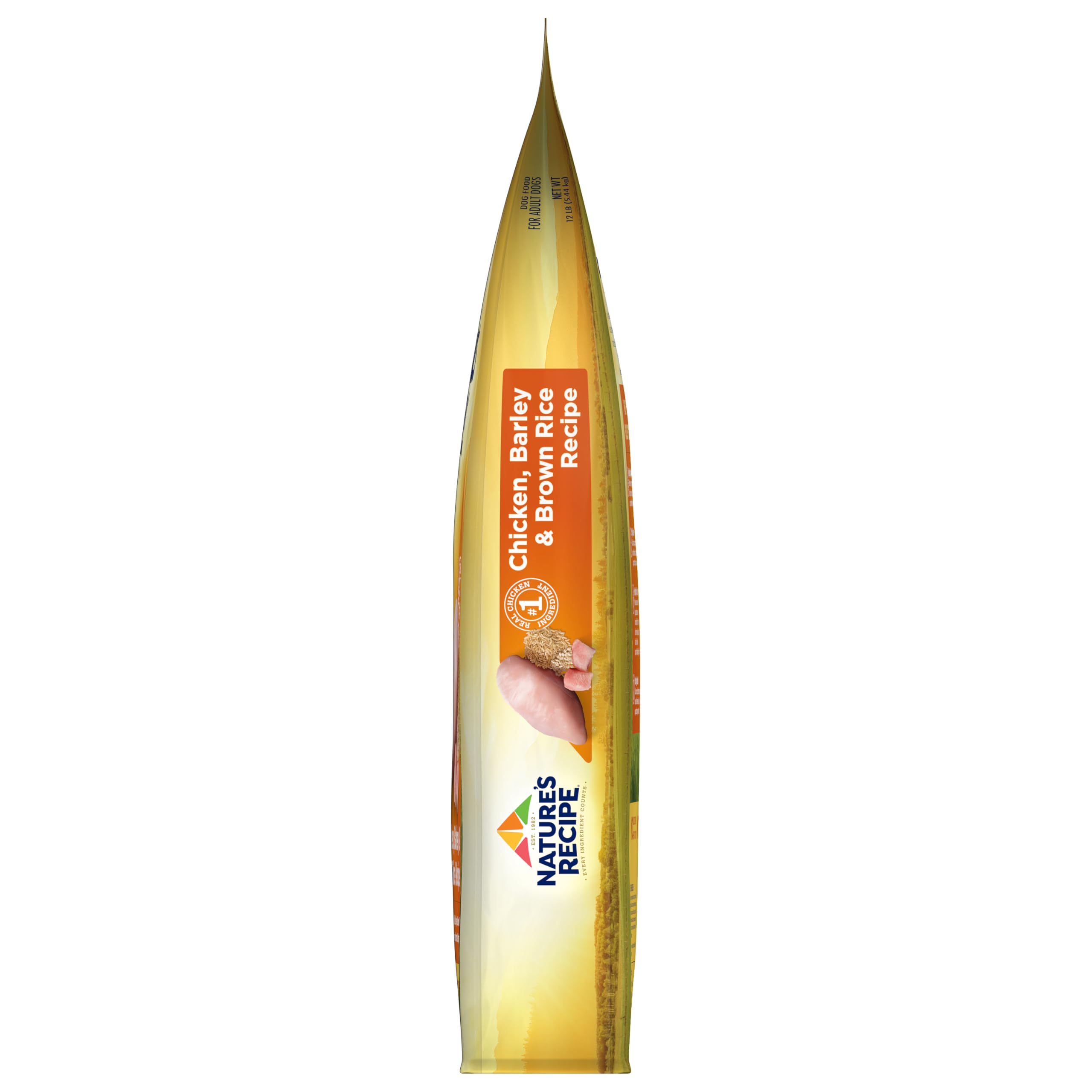 Nature's Recipe nutrition facts panel highlights added vitamins and minerals