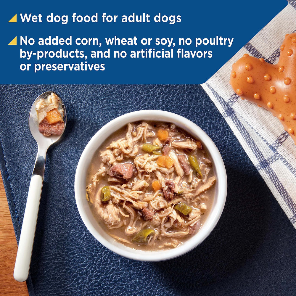 Nature's Recipe savory broth cups showcasing premium protein and flavor.