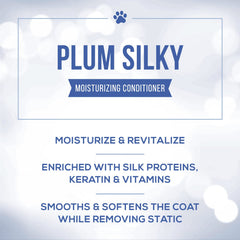 Nature's Specialties Plum Silky conditioner coats and softens for a smooth finish