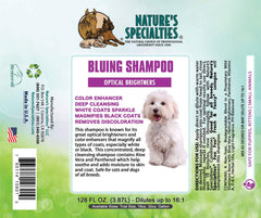 Nature's Specialties Bluing Ultra foaming lather brightens coat during bath