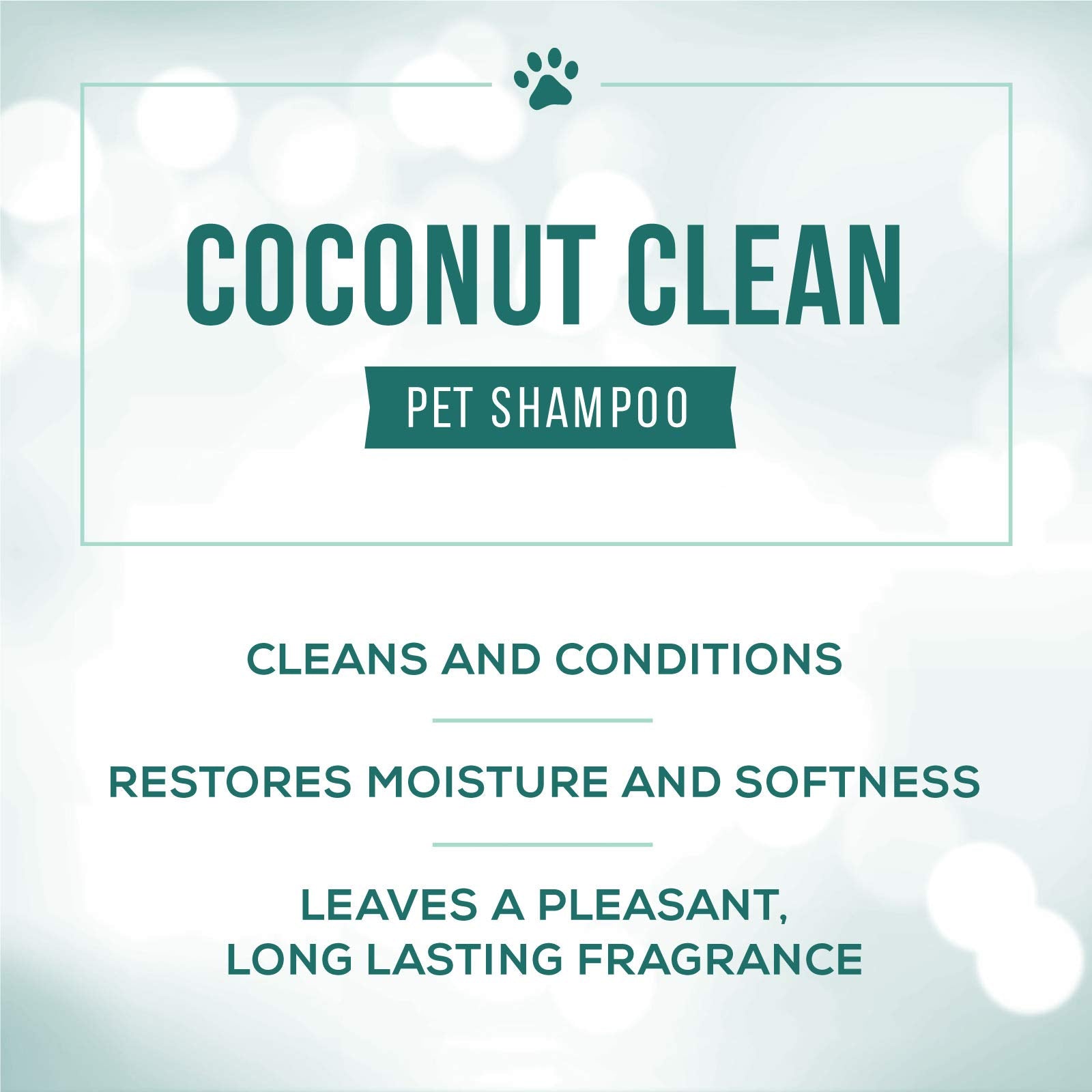Nature's Specialties Coconut Clean coat-lather on a pet for luxurious foam.