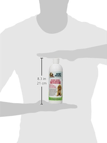 Dilution process of Nature's Specialties shampoo showing ready-to-use lather.
