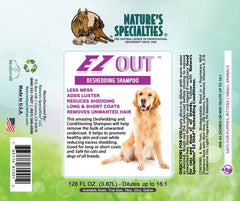 EZ Out dispensing action demonstrates easy mixing for large grooming sessions.