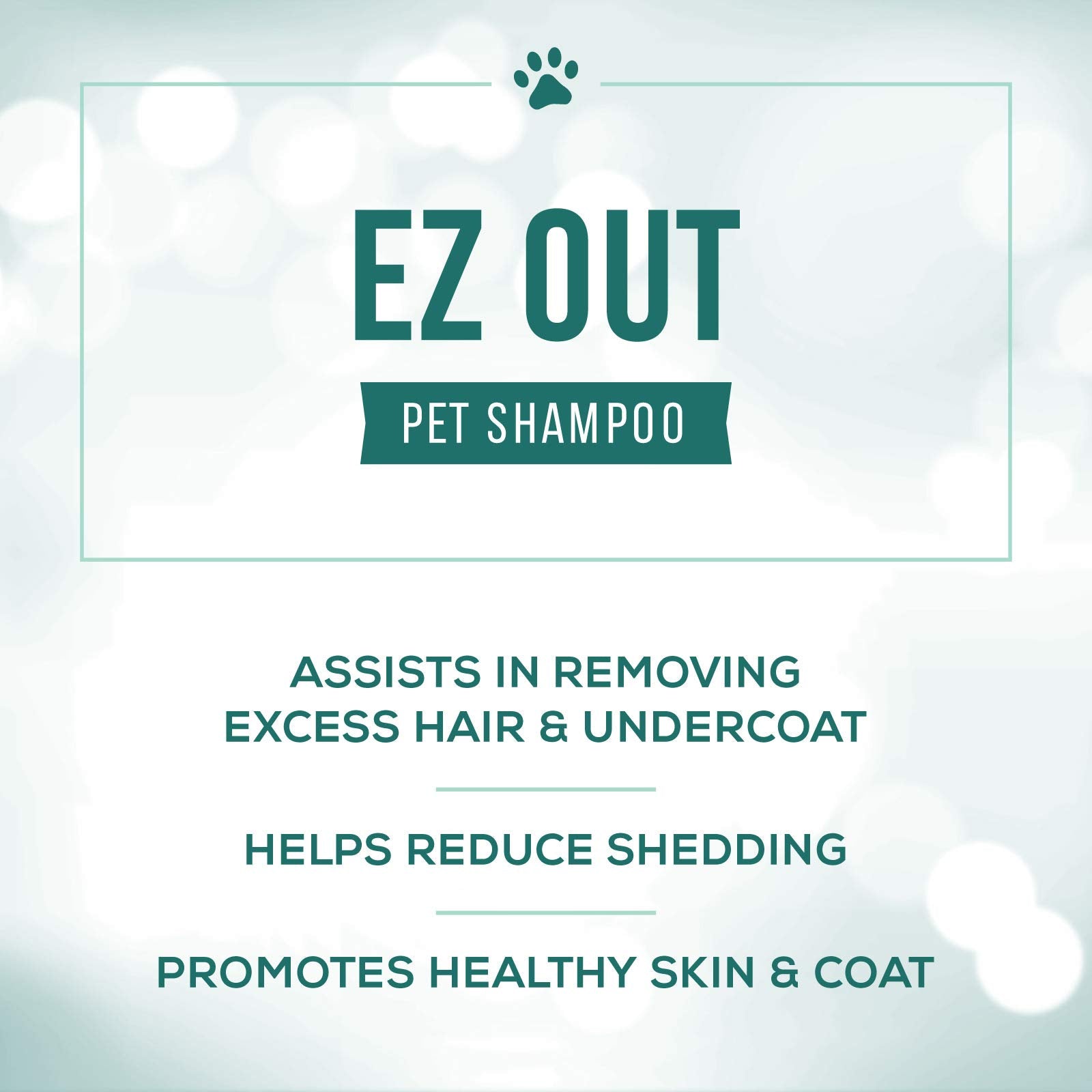 Undercoat removal on a pet showcases shedding reduction in action with EZ Out.
