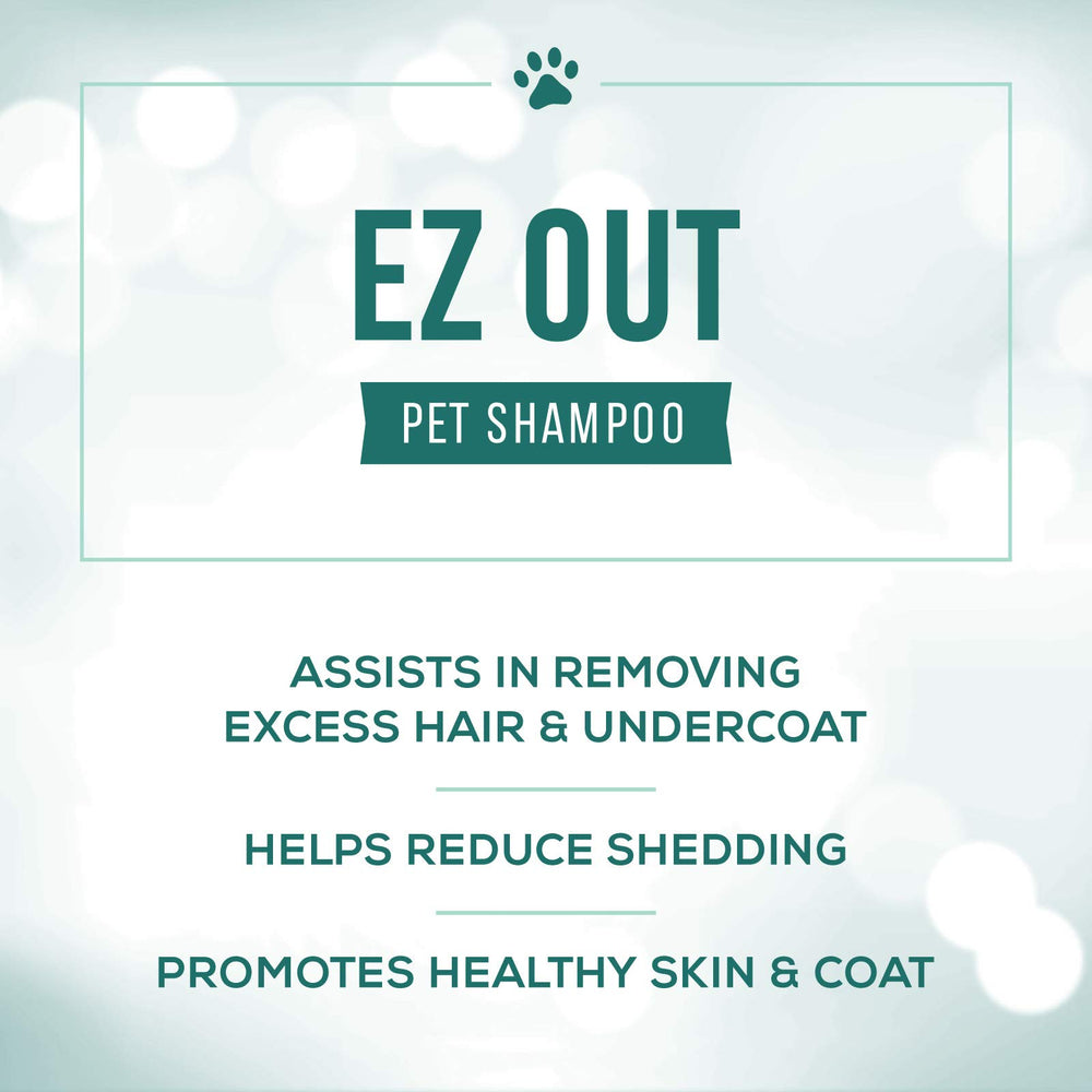 Nature's Specialties EZ Out Deshedding undercoat-removal action helps reduce loose fur during shedding season.
