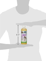 Nature's Specialties hypoallergenic aloe dog shampoo coat application demonstrates easy massage and even coverage