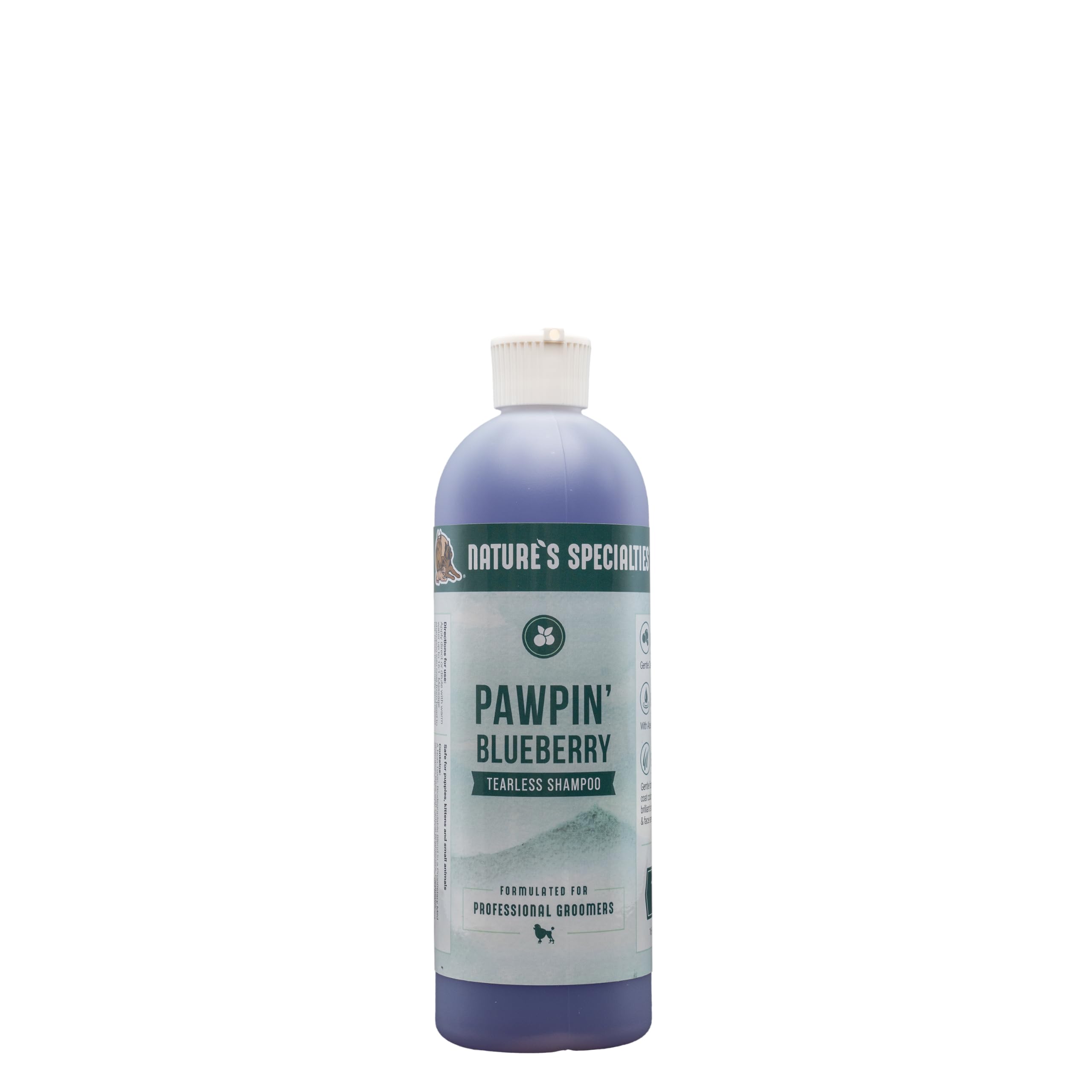 Nature's Specialties Pawpin' Blueberry face wash bottle for tearless cleansing.