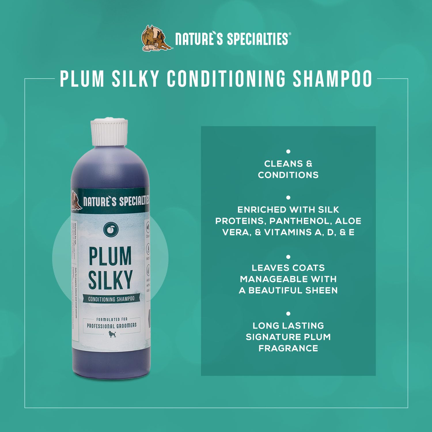 Nature's Specialties Plum Silky dilution image showing mixing with warm water