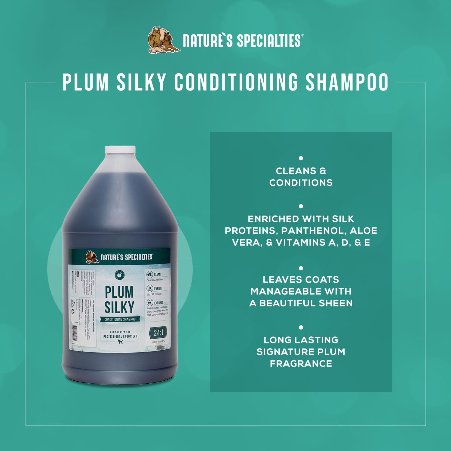 Plum Silky shampoo foamy lather forms quickly during washing.